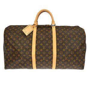Louis Vuitton Monogram Keepall 60 Duffle Handbag